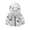 Gooporson Chłopcy Kurtka Drukowane Zwierząt Hoody Płaszcz Wiatrowy Dla Zima Baby Boy Ubrania Kids Coat Moda Design Children Kurtki 210715