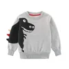 Kinderen Herfst Kinderen 100% Katoenen Sweatshirts Kid's 3D Dinosaurus Cartoon Sweater Producten Jongen Meisjes Kleding 211111