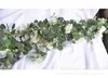 1st 59ftpiece Artificial Flowers Silk Rose Flower Garland For Home Garden Outdoor Ceremony Wedding Arch Floral Decor5542237