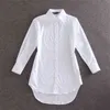 Biała koszula damska bluzka z długim rękawem jesienna blusas plus size swobodne vintage zimowe różowe chemisier topy blusa panie 220122