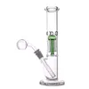 BIG straight glass beaker bongs hookah water pipe 11.5 inch 8 arm tree percs dab rigs with downstem and 14mm male oil burner pipes tobacco bowl