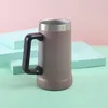 Tasse en acier inoxydable 24 oz 304 avec poignée Thermos sous vide Voyage Café Bière Thermique Gobelet par mer RRB13431