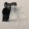 Europe And America Y2k See Through Sexy Straps White Top Nightclub Party Low-Cut Slim Lace Up Vest Butterfly Summer Clothes 210604