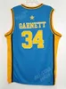 34 Maglia da basket Kevin Garnett High School Farragut Ricamo retrò di ritorno al passato cucito con qualsiasi nome e numero