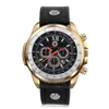 Montre pour hommes décontracté mode sports de plein air grand cadran faux trois yeux quartz calendrier montres