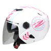 Мотоциклетные шлемы Шлем Двухместный объектив Половина ZS-202FB Внутренние солнцезащитные очки 3/4 Elastic Black L Code