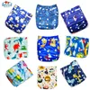 Babyland Bbay Cloth Diapers 9pcs/Lot Washable Nappy Reusable Baby Pocket Diapers Prevent Leakage Waterproof 3-15kg Day & Night 211028