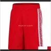 Collège porte des hommes de basket-ball d'été Sportswear Double face en cours d'entraînement respirant d'entraînement respirant Port Plus Taille Shorts L5XL 1L77W bynhd