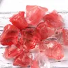 Gemstones de pedra de cristal vermelho irregular DIY para pingente colares de jóias fazendo casa decoração sala de escritório