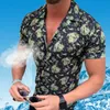 Sommer Männer Hemd Mode Shirts Casual Gedruckt Kurzarm Männlich Tops Blusen2854