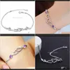 Lien, Chaîne Bracelets Drop Delivery 2021 Petit Parfum Tendance Femmes Bonheur Signal Double Coeur Amour Bracelet Bijoux Femmes Lxdbp