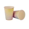 Disposable Dinnerware Tableware Paper Cup Bronzing Series Theme Activities Birthday Parties Party Supplies Various Patterns Dinners