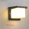 Artikel Round / Square Black Wall Light 10W LED Vattentät IP65 lampa