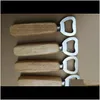 Openers Sell 40Pcslot Wholesale Personalized Wood Beer Bottle Opener For Wedding Party Gift N1Qbn Ipwnl