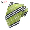 Trendy Men039S TIE 18 Color Matching Patchwork Sulange Plaid Stripes Joker Perfekt minimalistisk stil Fashion Business Tie8778001