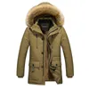 2021 Heren Dikker Jas Parkas Warm Winter Winddichte Jassen Coat Casual Mens Down Parka Hooded Uitkleding Katoen Gevoerd Jacket Y1109