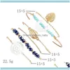 Länkarmband JewelRylink Chain Diezi Vintage Bohemian Gold Crystal Stone Shell Armband Set för Women Ladies Femme Jewelry 1 Drop Deliv