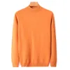 Herfst en Winter Mannen Turtleneck Pullover Sweater Mode Effen Kleur Dikke Warme Bottoming Shirt Mannelijke BR-kleding 210918