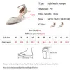 Rimocy Bling Shing Women Pumps 2022 Ankle Strap Crystal High Heels Shoes Woman Pointed Toe Thin Heel Wedding Party Shoes 220218