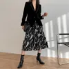 Spring French Style Suit Jacket Velvet Double Breasted Slim Office Lady Blazers Women's Outwear 210608