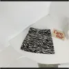 Skorts Kleidung Baby Mutterschaft Drop Lieferung Kinder Kleidung Zebra Muster Mode Kurze Röcke Nette Baby Mädchen Hohe Taille 2021 Sommer femme Slim