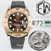 eternity YM Horloges EWF 126621 Nieuwste versie TH11 5MM 72 uur gangreserve 904L stalen band en kast 3235 EW3235 Automatisch M254B