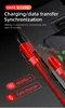 Örgülü 90 Derece Dik Açı Mikro USB Tipi C Kabloları 2.4A Moblie Phone için Dayanıklı Hızlı Veri Şarj 1 M 2M 3M