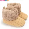 Winter Baby First Walker Winter Snow Boots Infants Warm Shoes baby Boy and girl Prewalker shoe knit fur Princess Boots girls 210713