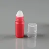 3ML Mini Refillable Roll On Bottle Glass Roller Ball Clear Screw Cap For Essential Oil Lip Gloss Perfume Roll-On Tube Container Travel