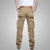 Men's Pants Cargo Multi Pocket Casual Tactical For Outdoor Sports Straight Loose Large Size Military