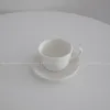 かわいいノルディックコーヒーカップモダンなセラミッククリエイティブカプチーノオフィスとソーサーラテクベックセラミッキー家庭用品Bl50BDカップソーサー