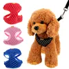 Colliers de chat conduit produits pour animaux de compagnie fournitures strass maille harnais laisse ensemble gilet pour petit chien