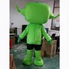 Haute qualité vert Robot mascotte Costume Halloween noël fantaisie robe de soirée dessin animé personnage Costume carnaval unisexe adultes tenue