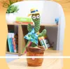 Dansen cactus poppen pluche speelgoed elektrische zingen 120 nummers draaiende lichtgevende opname leren om USB oplader te spreken verjaardag geschenken creatieve ornamenten b7807