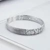 Braccialetto argento colore gioielli moda donna alta qualità loto nero tailandese retrò semplice braccialetto aperto Melv22