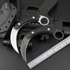 Kalinou Karambit claw Fixed Blade Knife claw krambit Tactical Knives 440C Stone Wash Blade Steel Handle Fixed Blade