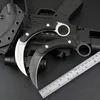 Kalinou Karambit Claw Stały Nóż Ostrze Klęki Kambit Noże Taktyczne 440C Kamienny Płukanie Blade Stalowe uchwyt Stałe Ostrze