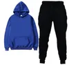 Höstens träningsoverall för män Hooded Sportswear Långärmad Luvtröja Pullover Byxor Leggings 2-delads Set Sweatsuit Märke Sportoverall S-XXL