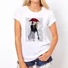 Femmes dame lettre impression T-Shirt été mode T-Shirt drôle t-shirts Harajuku à manches courtes t-shirts occasionnels lovrly hauts T-Shirt