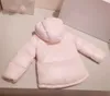 Alta qualidade crianças039s branco escuro para baixo casaco infantil inverno com capuz outerwear meninas jaquetas bebê outono e casacos acolchoados quentes2159359