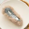 Coreano Adorável pelúcia de pelúcia para mulheres cocar novos clipes de cabelo versáteis moda clipe lateral barrettes menino acessórios de cabelo presente