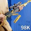 AWM M24 98k Toy Gun Soft Bullet Sniper Rifle Pneumatic Blaster Pistol Replica Military For Kid Adults Cosplay Props CS Fighting Go