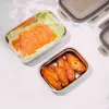 Bento Box in acciaio inossidabile di 7 dimensioni Contenitore per alimenti per frutta a prova di perdite Pranzo senza BPA per bambini Conservazione fresca 211108