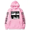 Death Note Hoodie Kira L Lawliet Eyes Anime Imprimer Harajuku Street Manches Longues Couple Coréen Hoodies Y0809