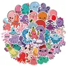 50 PCS Lot Mixed Cute Animals Graffiti skateboard Stickers For Car Laptop Fridge Helmet Pad Bicycle Bike Motorcycle PS4 book Guitar Pvc Decal