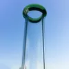 Başlık Cam Düz Tüp Bongs Nargile 10 inç 14 Kadın Ortak Üçlü Tarak Percolator Su Borular Buz Yakıcı Bong Yağ Dab Rigs