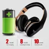 Cuffie wireless Cuffie Bluetooth sopra l'orecchio Auricolari bassi stereo Auricolari da gioco regolabili pieghevoli con microfono per telefono PC