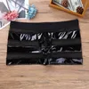 Hommes Sexy Lingerie Bikini Wetlook Faux Cuir Maille Patchwork Rayure Taille Basse Boxer Slips Sous-Vêtements Latex Culottes M-2XL Wo334v