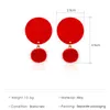 Coréen hiver cheveux boule boucles d'oreilles géométrique flanelle ronde gland oreille clou femmes européennes femme affaires fête boucle d'oreille bijoux accessoires rouge noir