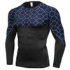 Mens Sports Tshirts Base Layer Long Sleeve Rashguard Workout Tshirt Fitness Cycling BaseLayer Compression Shirt Men Bodybuilder T200413